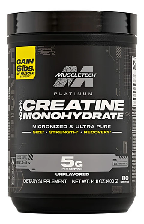 100% Creatine Platinum 400 Gr Sabor Sin Sabor