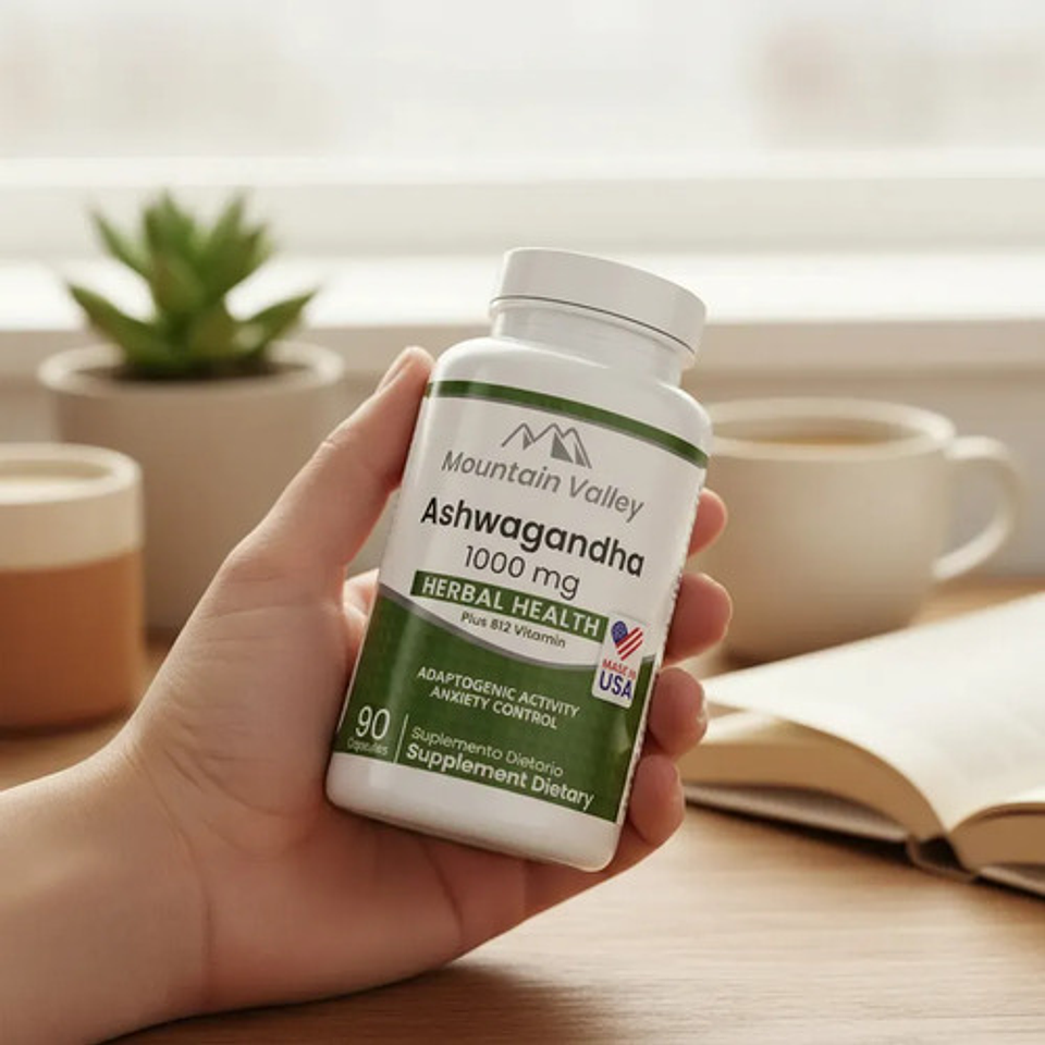 Pack Ashwgandha 1000 Mg X90 Herbal Healthb12 Mountain Valley 5