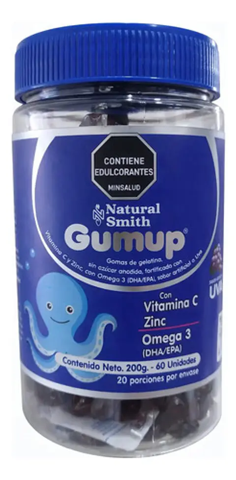 Multivtaminico Para Niños  Y Zinc Omega 3 Dha/epa Gumup X60