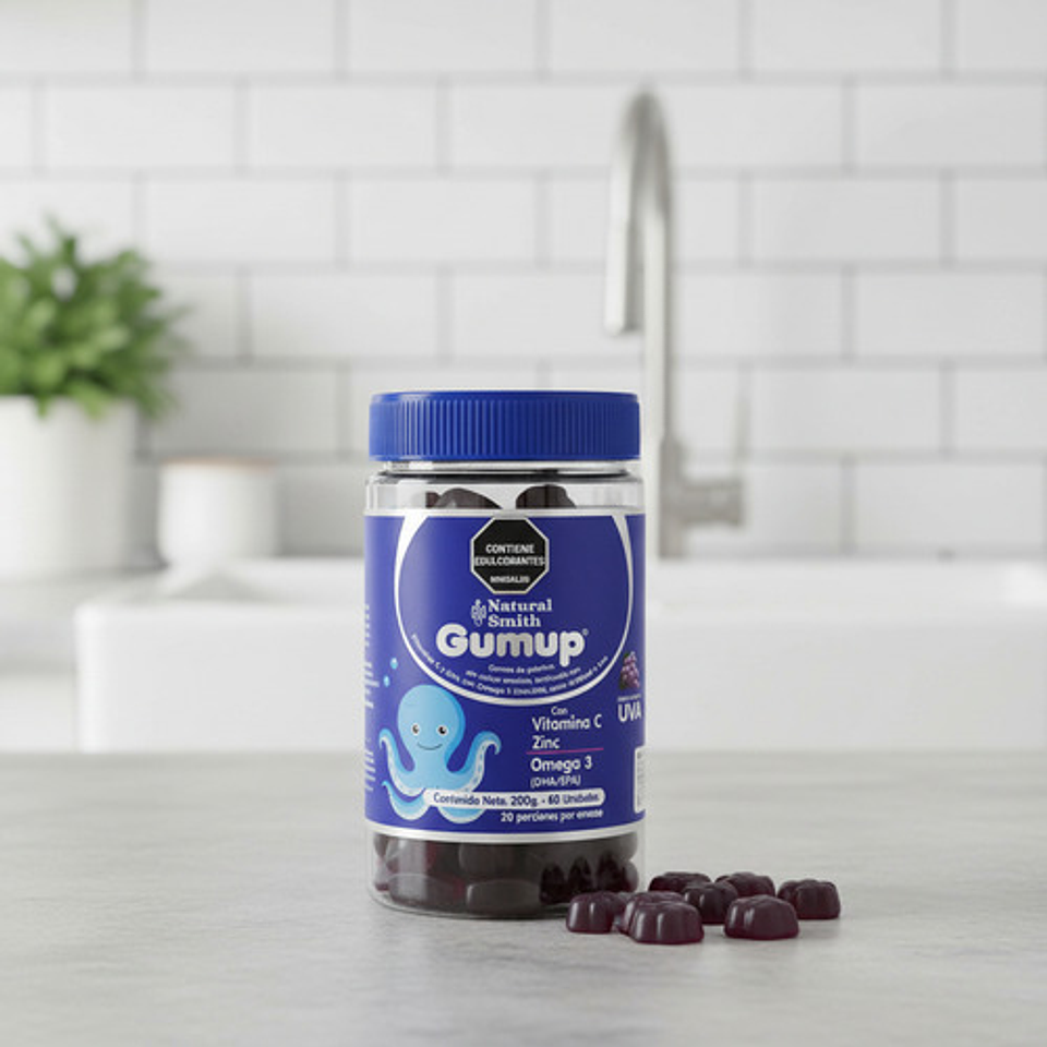 Multivtaminico Para Niños  Y Zinc Omega 3 Dha/epa Gumup X60 2