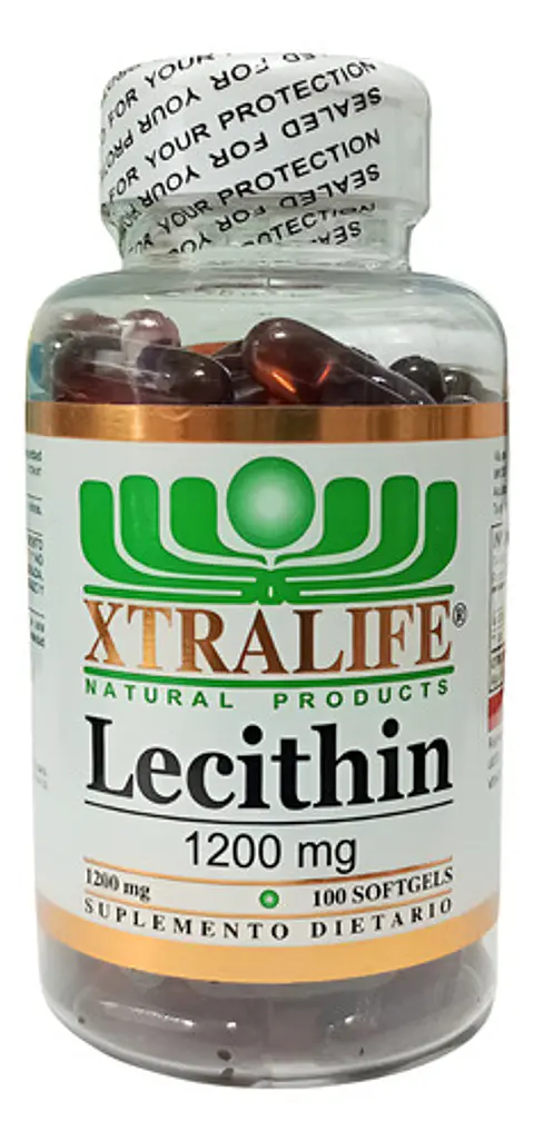 Suplemento En Softgels Xtralife Suplementos Lecithin De Lecithin 1200 Mg X 1200mg Sin Sabor
