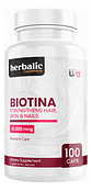 Biotina 10.000 Mcg Herbalic 100 Cápsulas Suplemento Para Cab - Miniatura 1