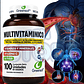 Multivitamínico Greensoft 100 Cápsulas Complejo B Biotina Vitamina C Sin Sabor - Miniatura 3