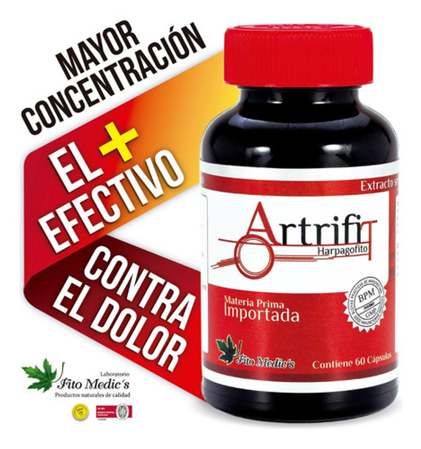 Harpagofito Cápsulas Artrifit 60 Fito Medics Para Articulaciones Sin Sabor 3