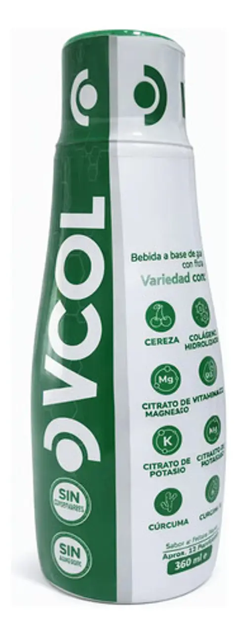 Vcol Colágeno Hidrolizado Líquido Con Magnesio, Potasio Y Cú