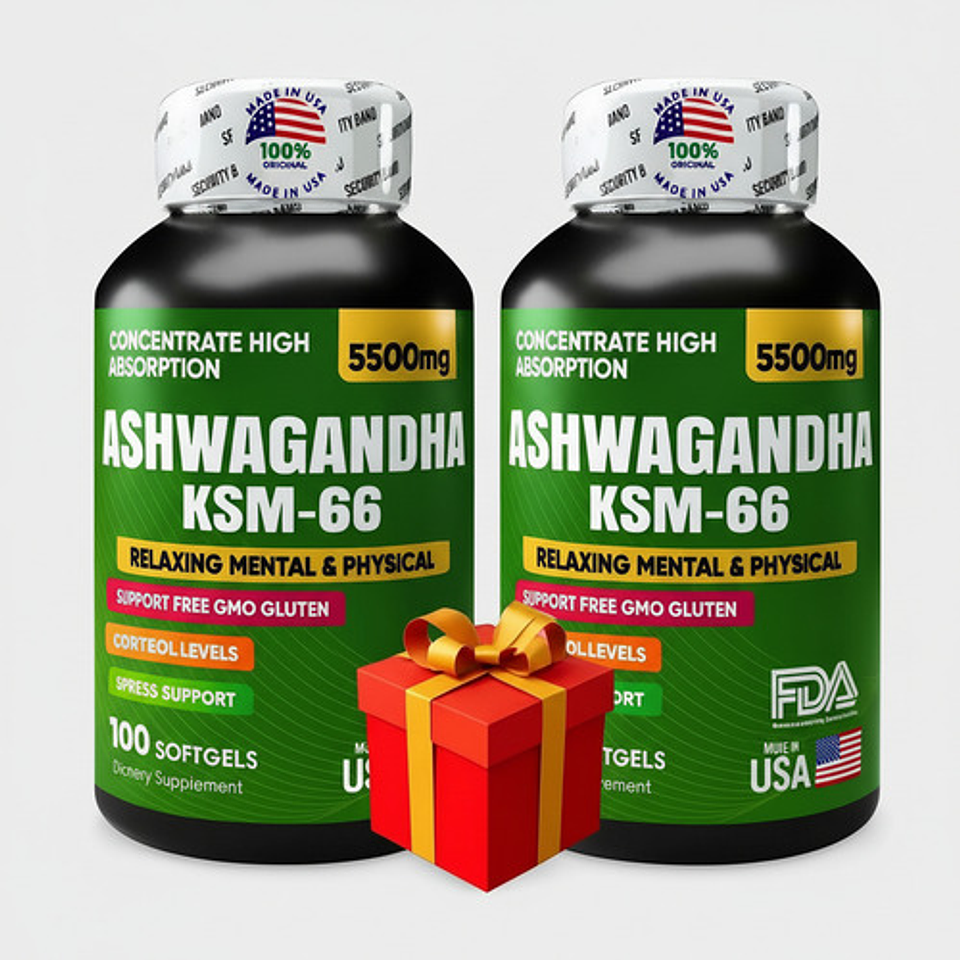 Ashwagandha Ksm - 66 Americana X2 + Obsequio Natural 3