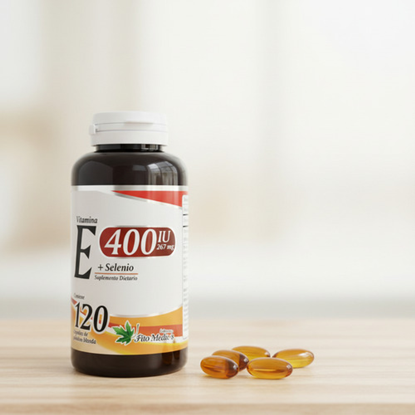 Vitamina E 400 Iu + Selenio Fito Medic's 120 Cápsulas Blanda 2