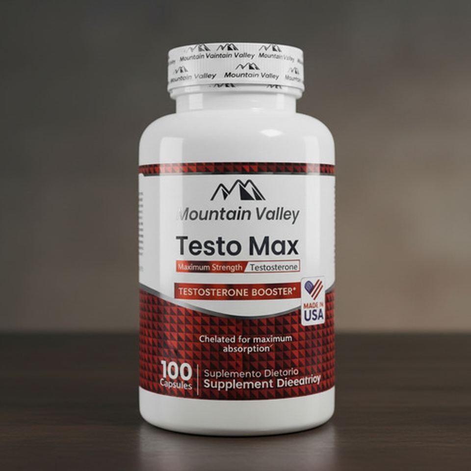 Testo Max Potenciador De Testosterona 100cáp Mountain Valley 5