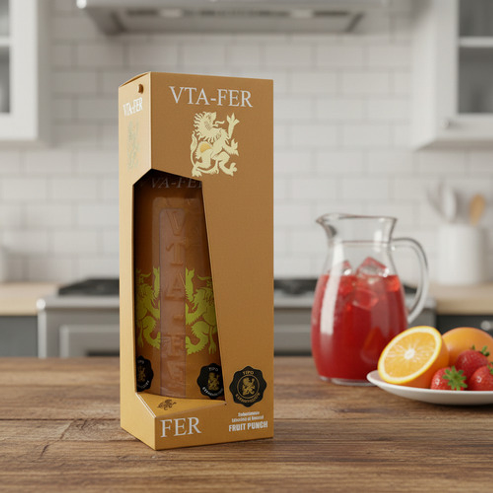 Vta-fer Jarabe Frutos Rojos 500 Ml Para Bebidas 3