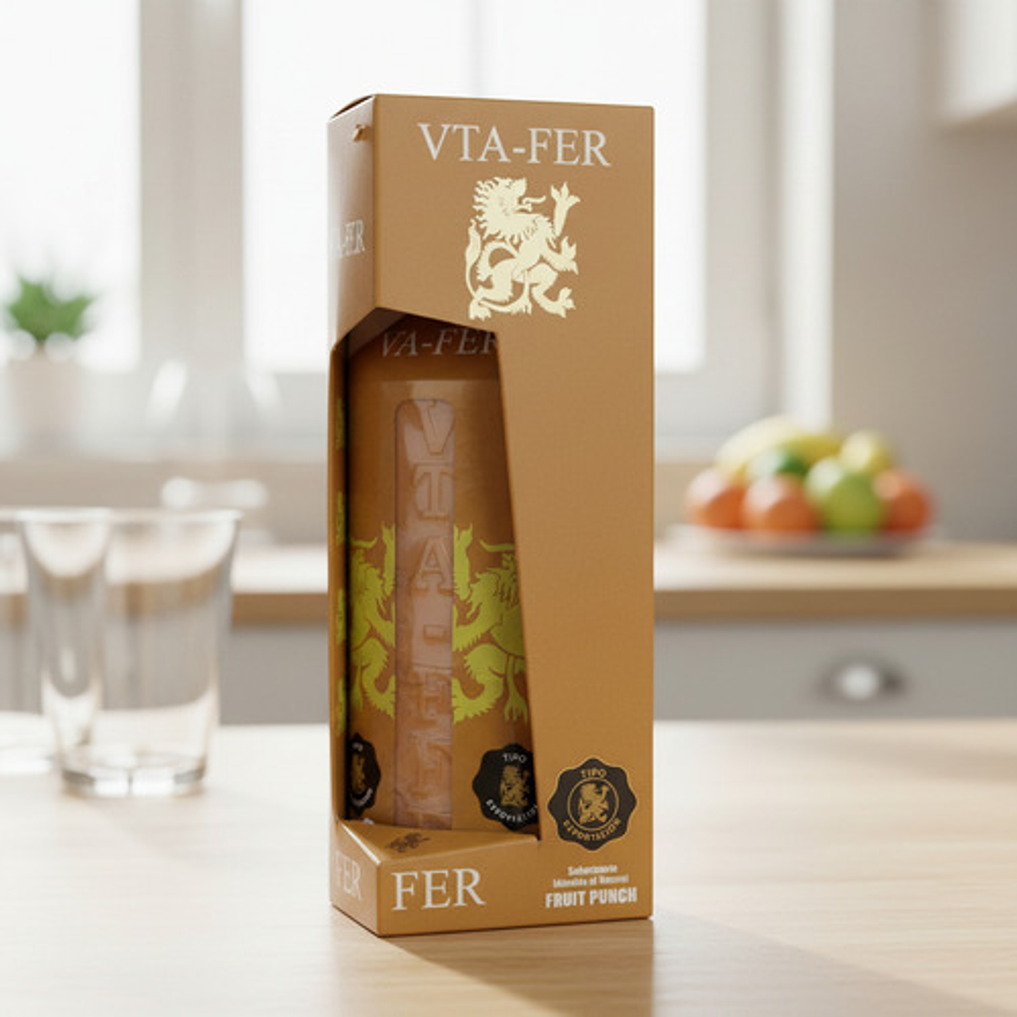 Vta-fer Jarabe Frutos Rojos 500 Ml Para Bebidas 4