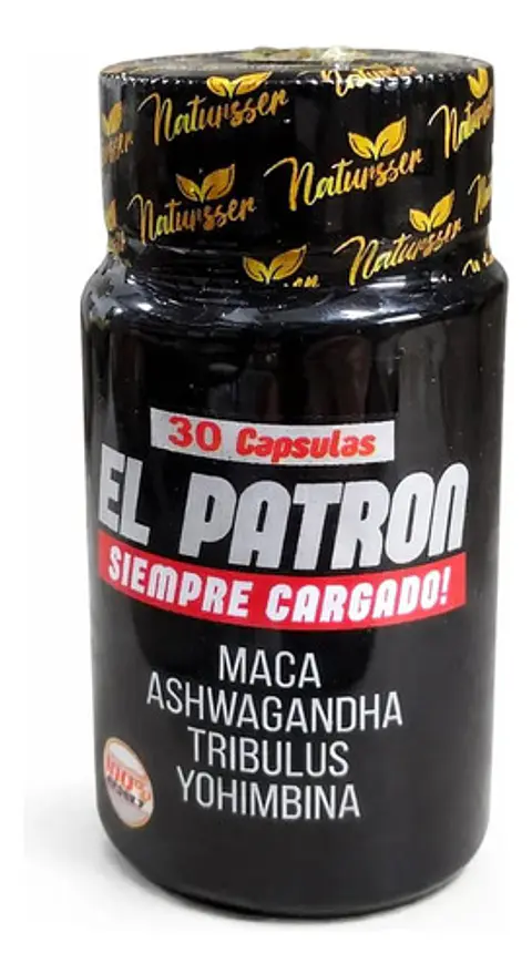 El Patrón Potenciador Naturisser Maca Ashwagandha Tribulus Y