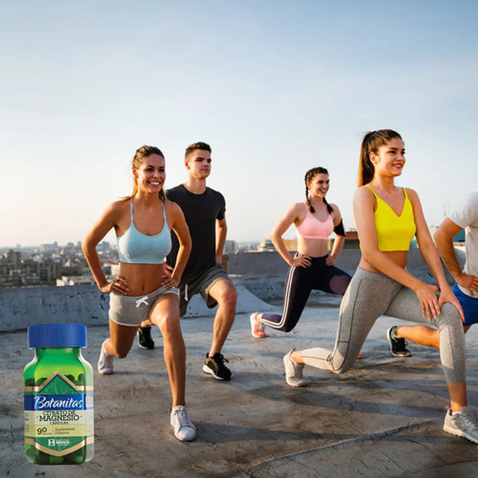 Citrato De Magnesio 490mg 90 Cápsulas Botanitas Libre De Gluten Natural 3