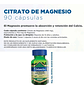 Citrato De Magnesio 490mg 90 Cápsulas Botanitas Libre De Gluten Natural - Miniatura 4