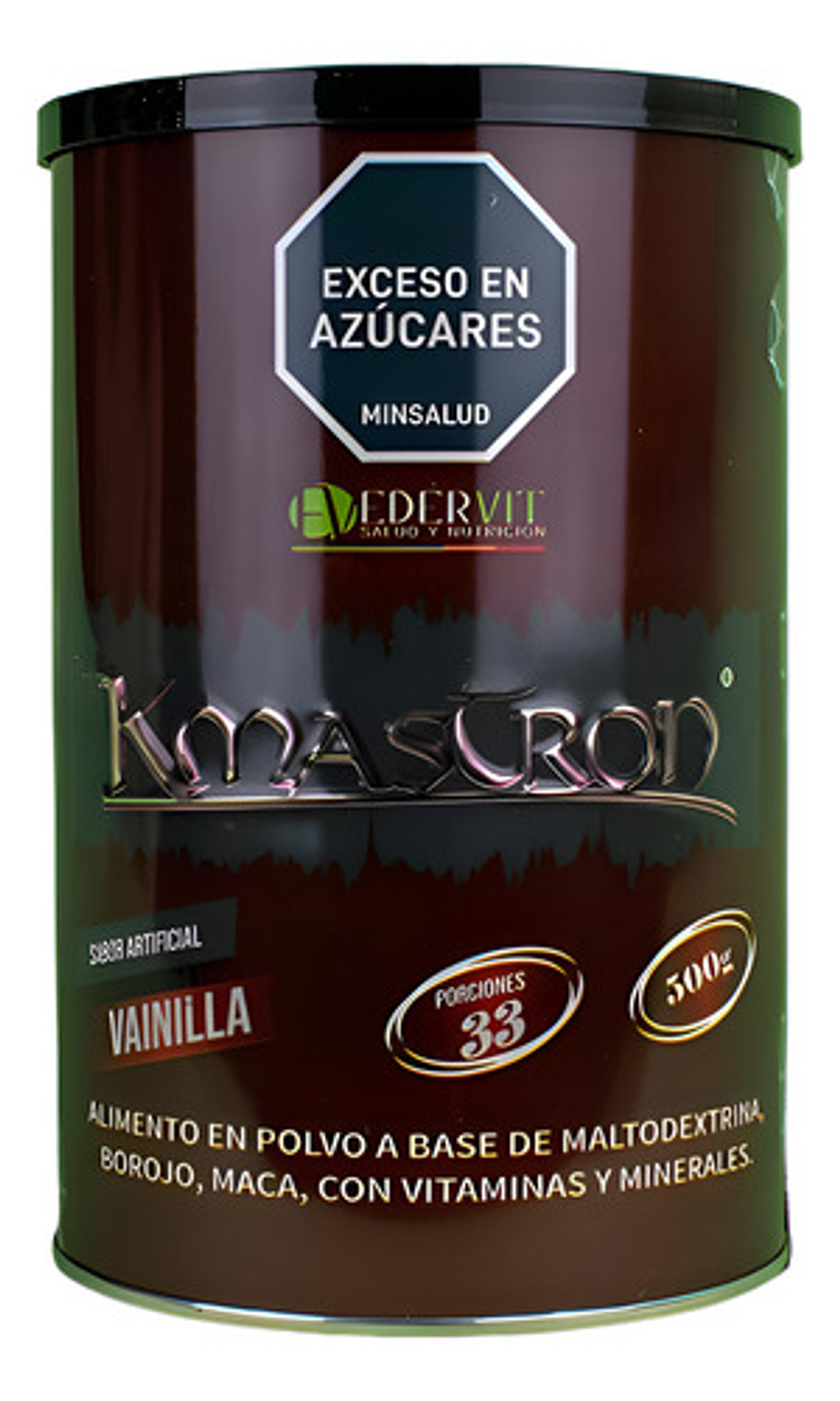Malteada Reconstituyente Edervit Kmastron 500g Vainilla Suplemento Maca Borojó 1