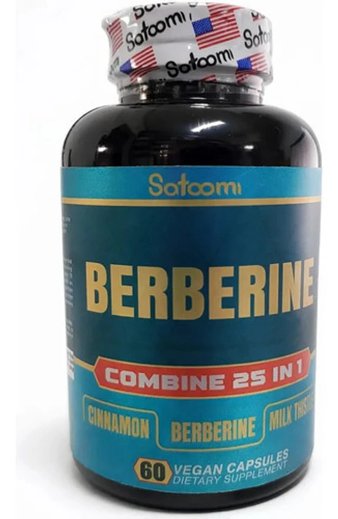 Suplemento Berberina Satoomi 25 En 1 60 Cápsulas Veganas