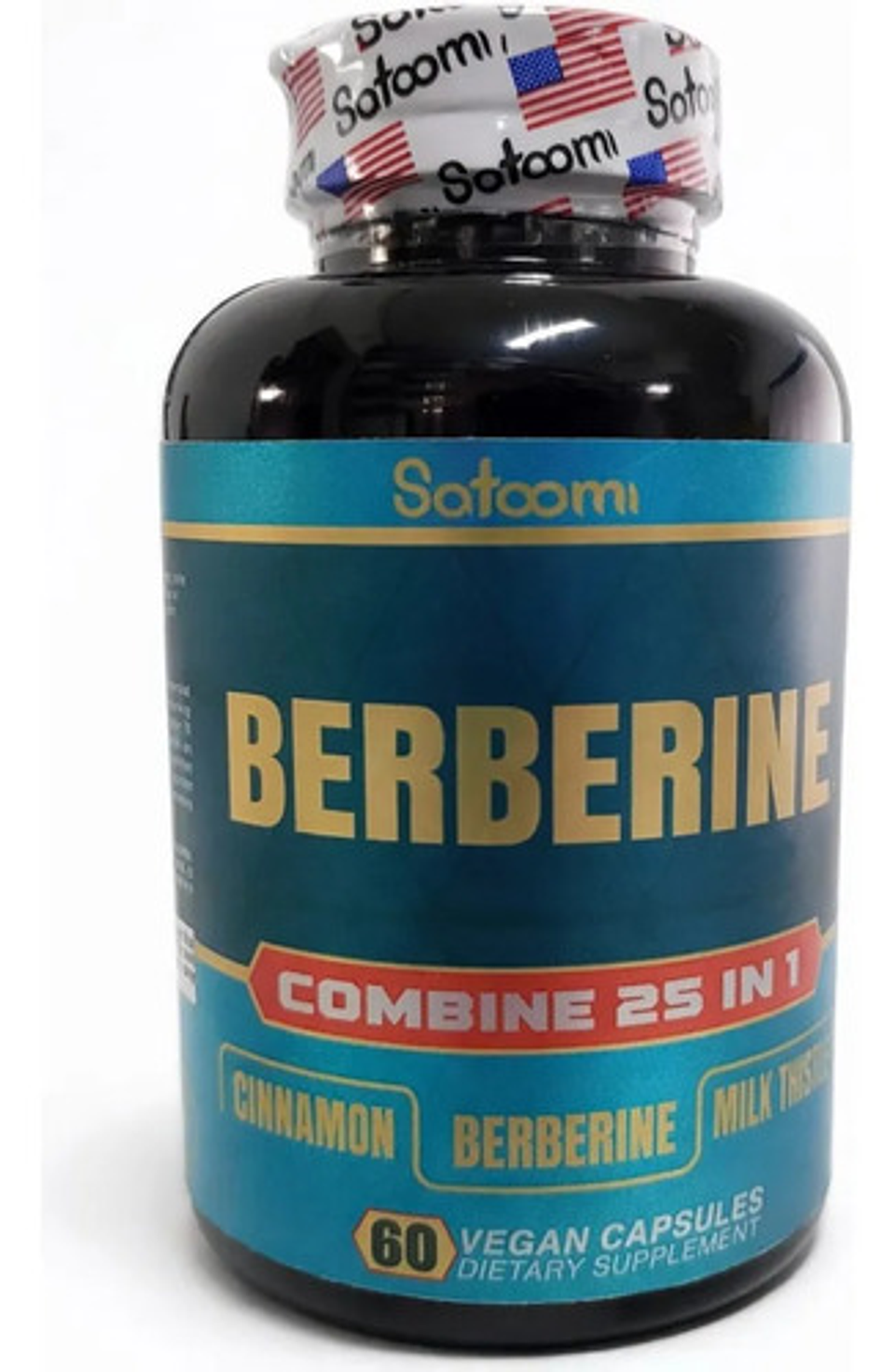 Suplemento Berberina Satoomi 25 En 1 60 Cápsulas Veganas 1