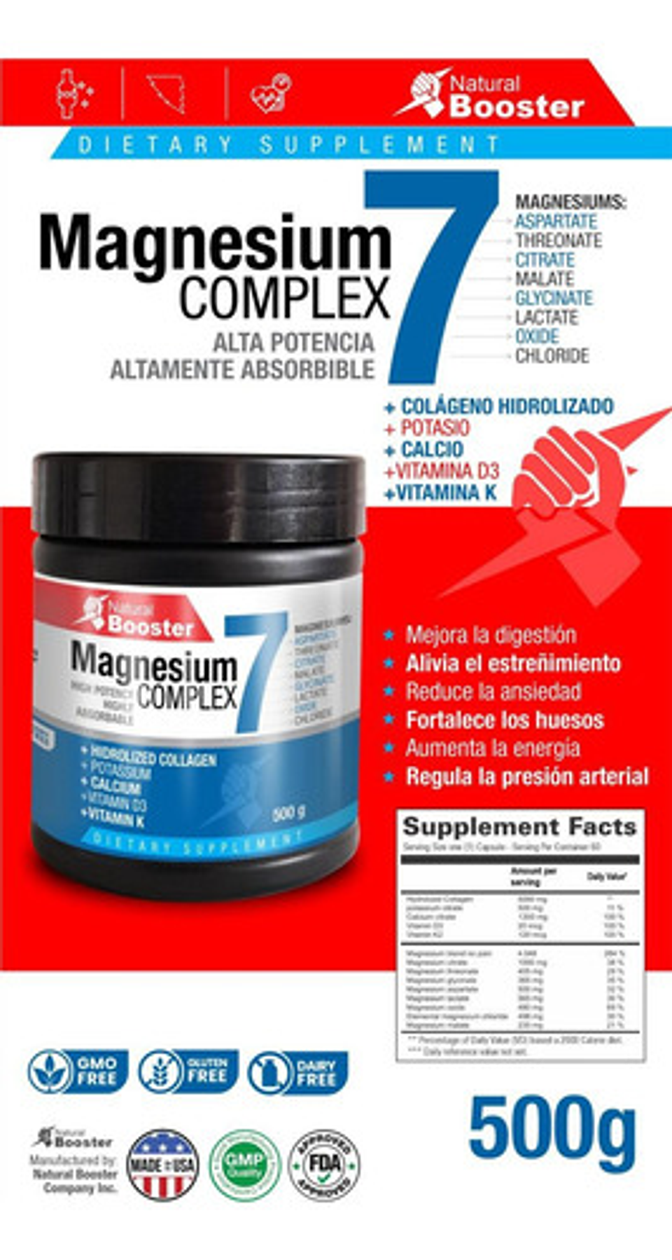 Magnesio Complex 7 X500 Gr 2