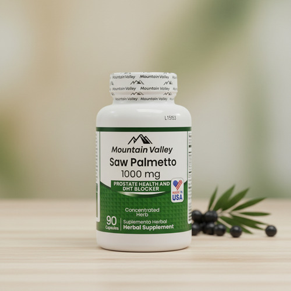 Saw Palmetto Mountain Valley - Salud De La Prostata Sabor Sin Sabor X90 Cap 3