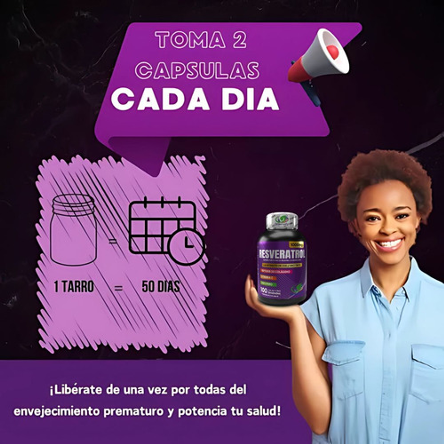 Resveratrol Americano Green Sofg Cápsulas Colágeno Vitamina C E 100 Original 3