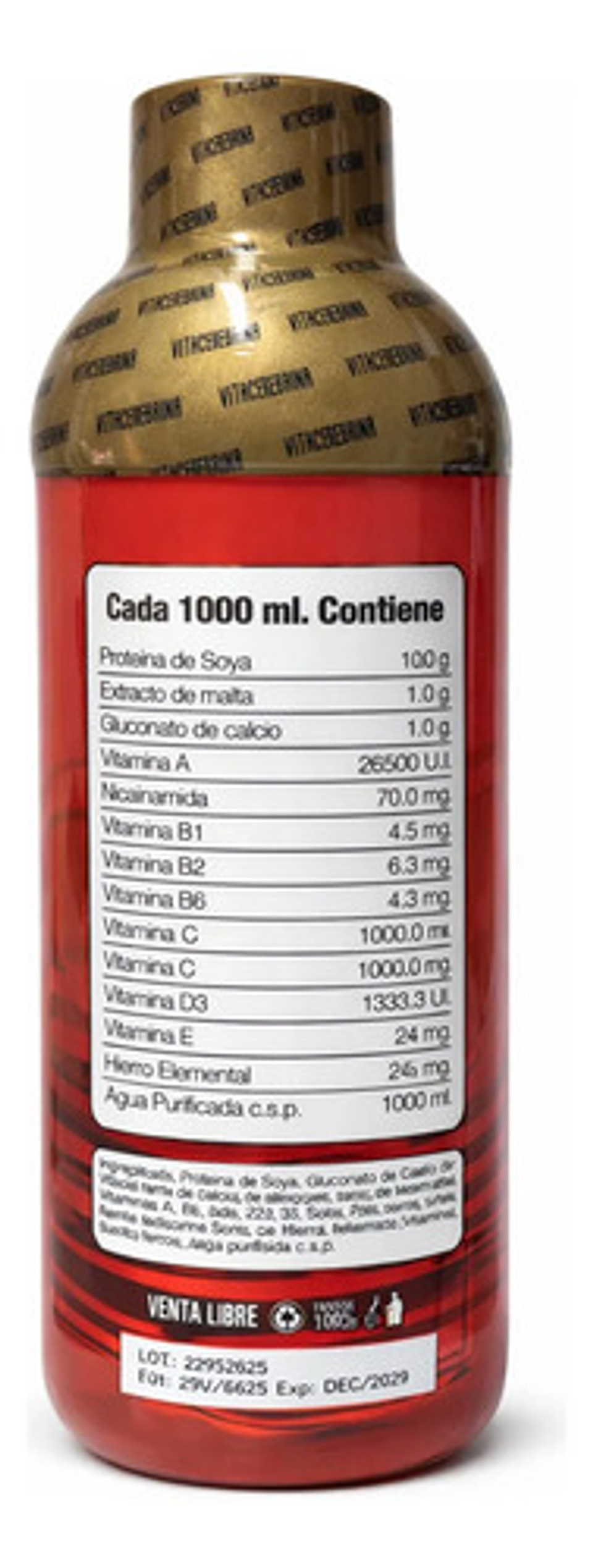 Vitacerebrina Francesa Omega 3,6,9 Suplemento Líquido 1000ml 2