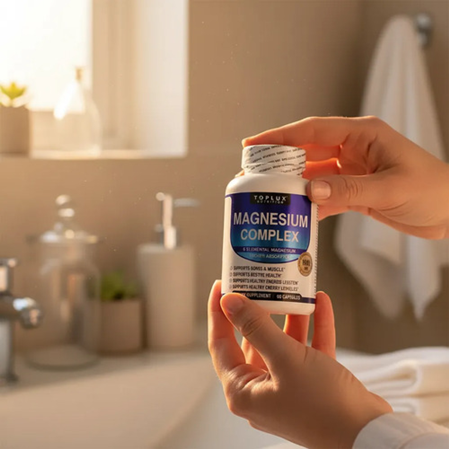 Suplemento Complejo De Magnesio Toplux + Colagen Hidrolizado 2