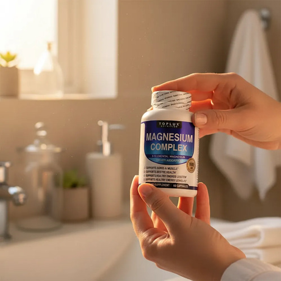 Suplemento Complejo De Magnesio Toplux + Colagen Hidrolizado 2