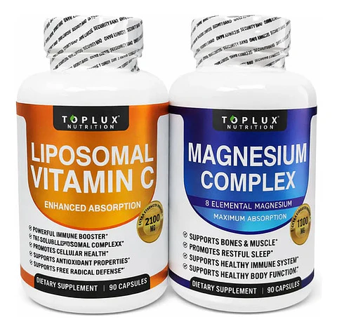 Suplemento Toplux Y Vitamina C Liposomal Extra Fuerte 90