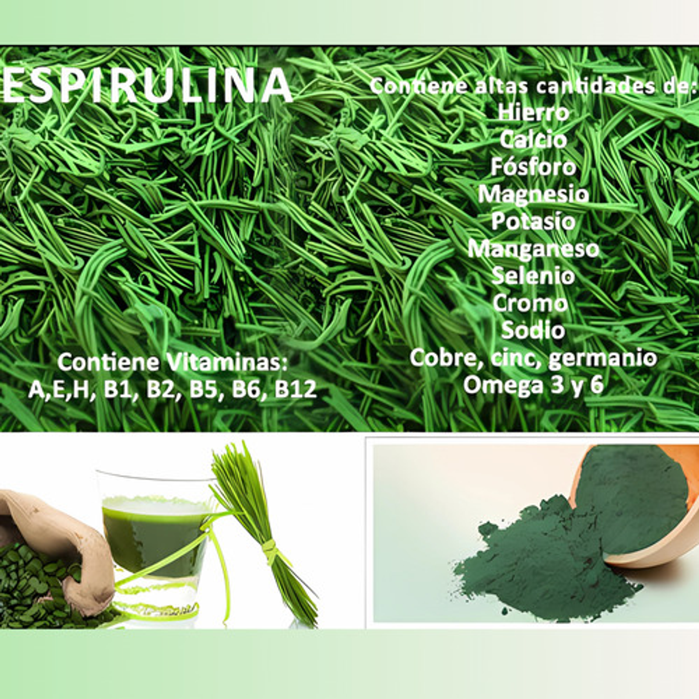 Espirulina Micro Alga 1000mg- Invima Sabor 2