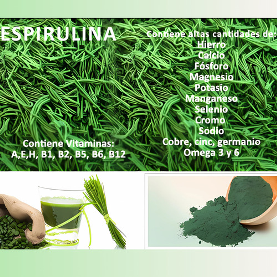 Espirulina Micro Alga 1000mg- Invima Sabor 2