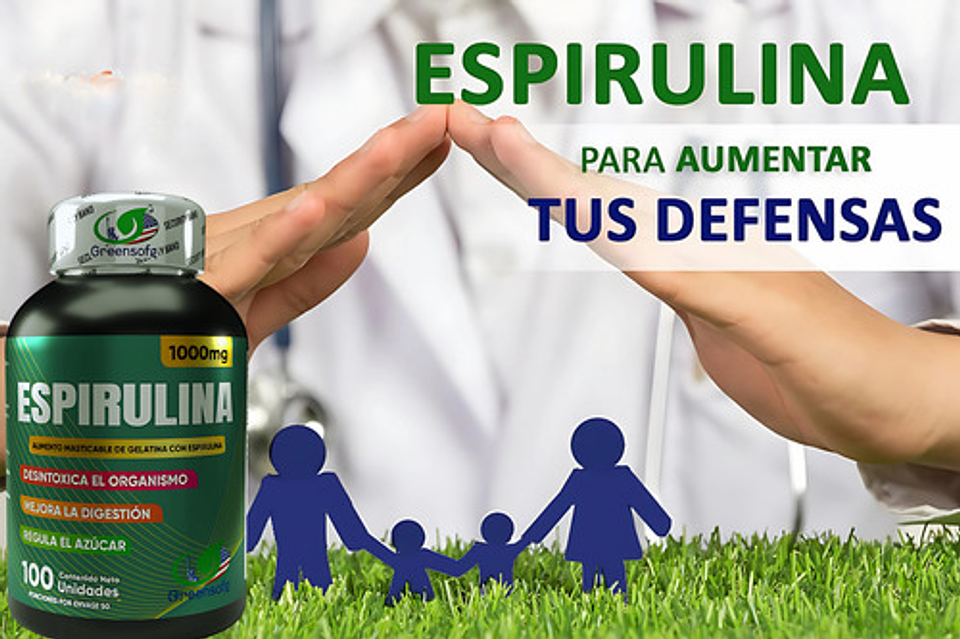 Espirulina Micro Alga 1000mg- Invima Sabor 7