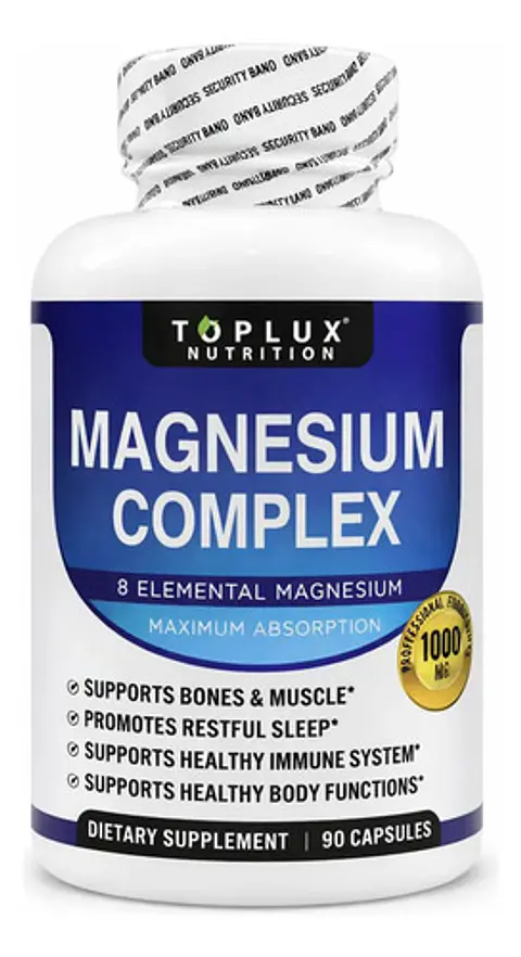 Toplux Magnesium Complex 8 Suplemento Magnesio Vegano 90