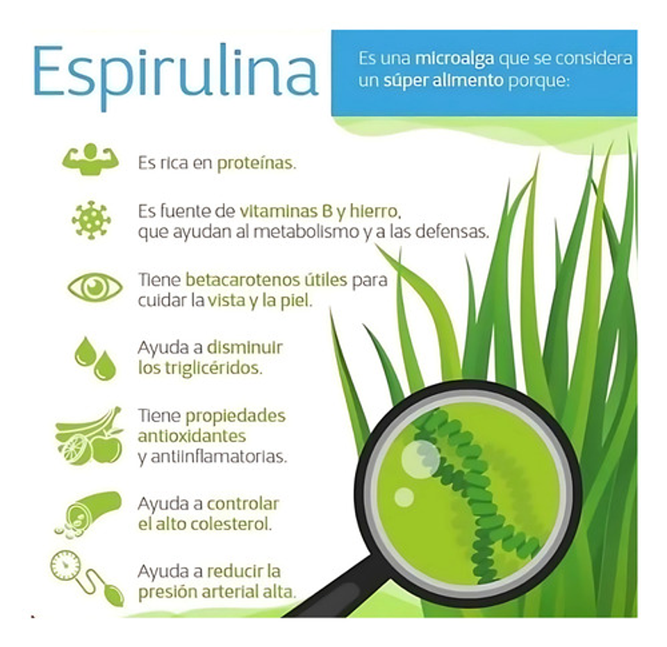Espirulina Micro Alga 1000mg- Invima Sabor 5