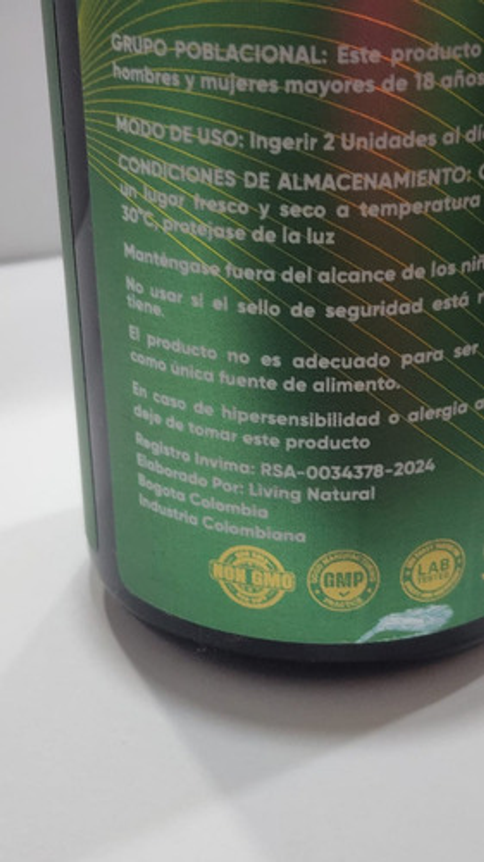 Espirulina Micro Alga 1000mg- Invima Sabor 8