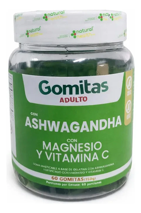 Gomitas Ashwagandha Magnesio Y Vitamina C Para Adultos 60 Un