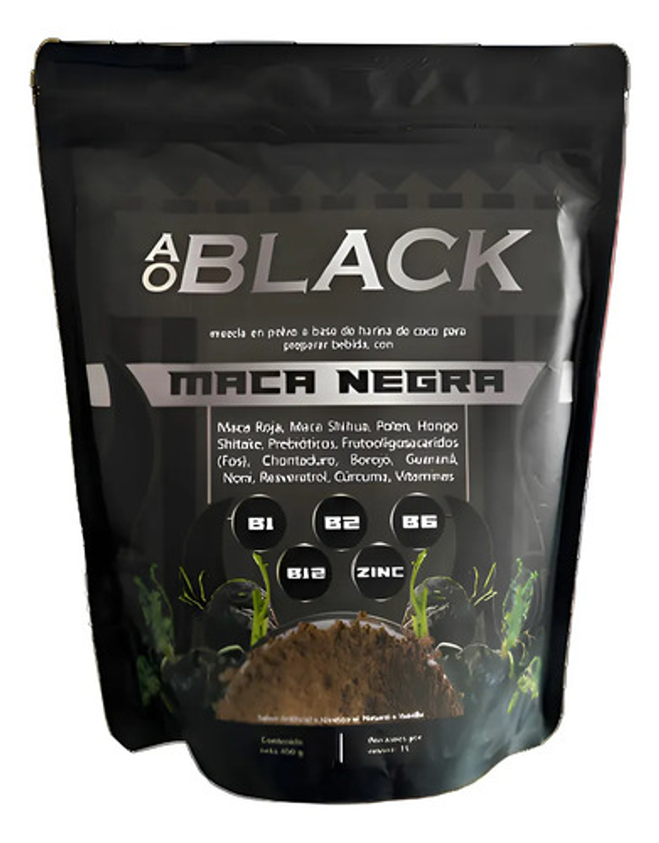 Ao Black-maca Negra Sabor Vainilla  Vithalith 1