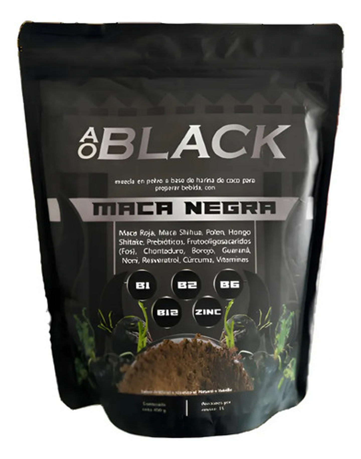 Ao Black-maca Negra Sabor Vainilla  Vithalith 2