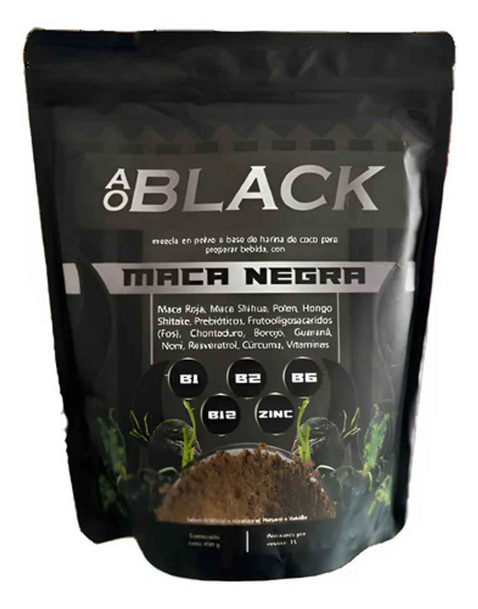 Ao Black-maca Negra Sabor Vainilla  Vithalith 2