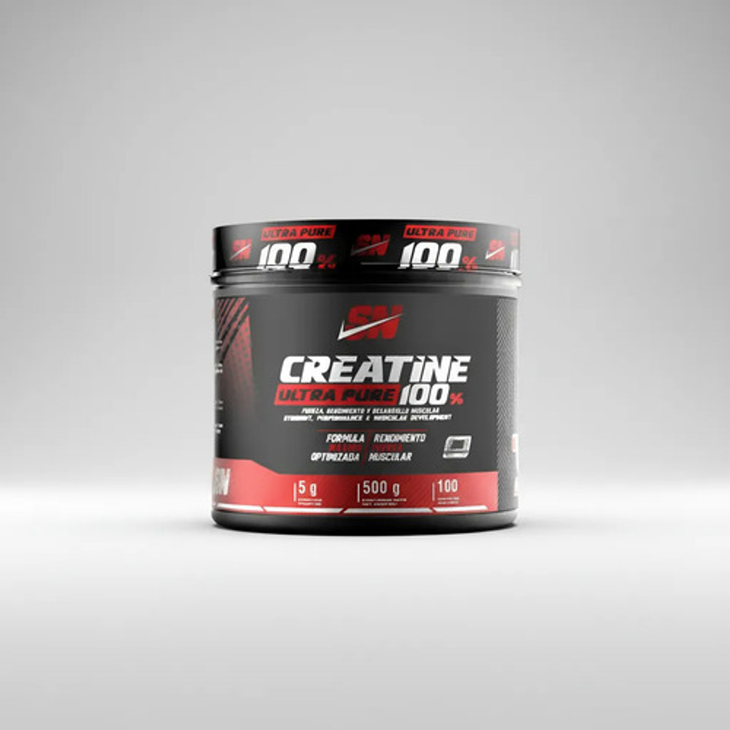 Creatina Monohidratada Iron Ultra Pure 500gr Presentacion Sabor Sin Sabor 3