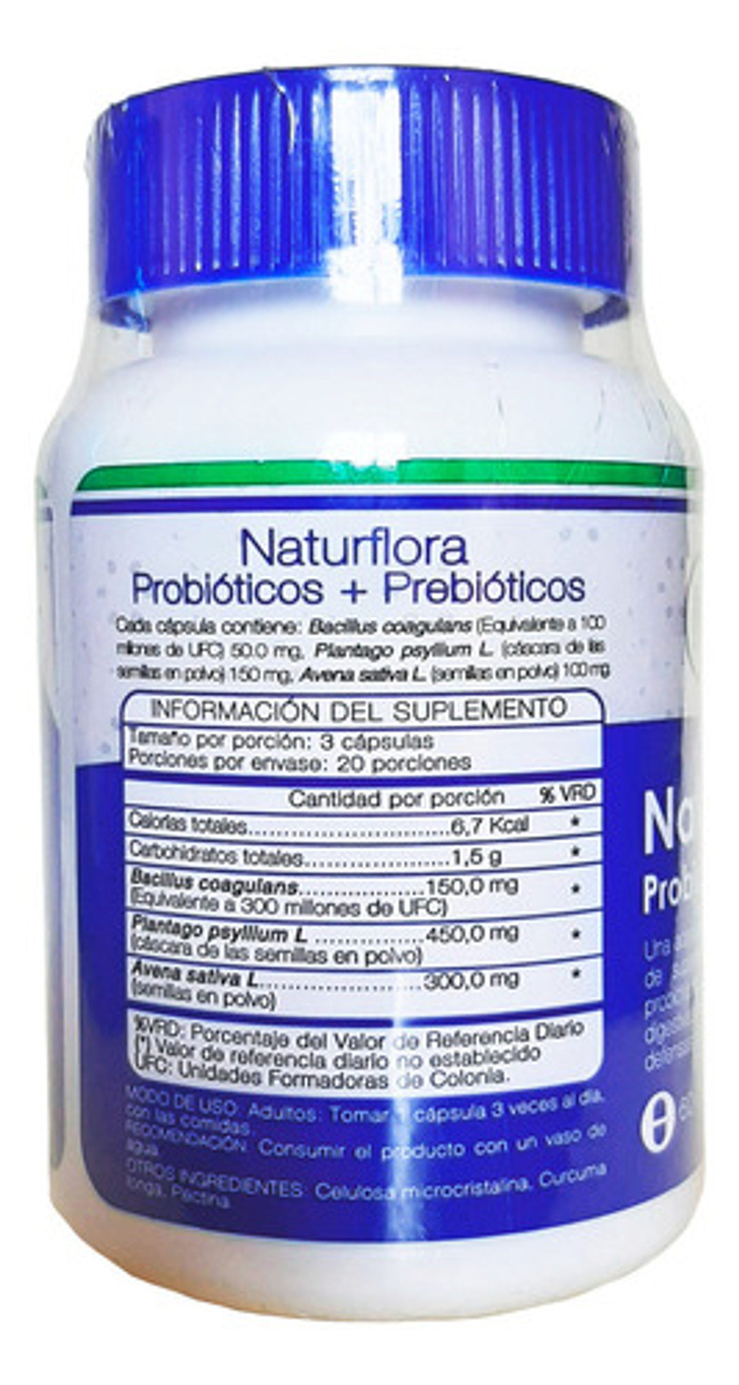 Naturflora Naturfar 60 Cápsulas Vainilla 2