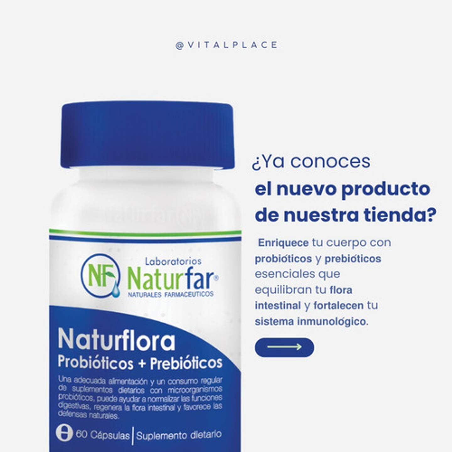 Naturflora Naturfar 60 Cápsulas Vainilla 3