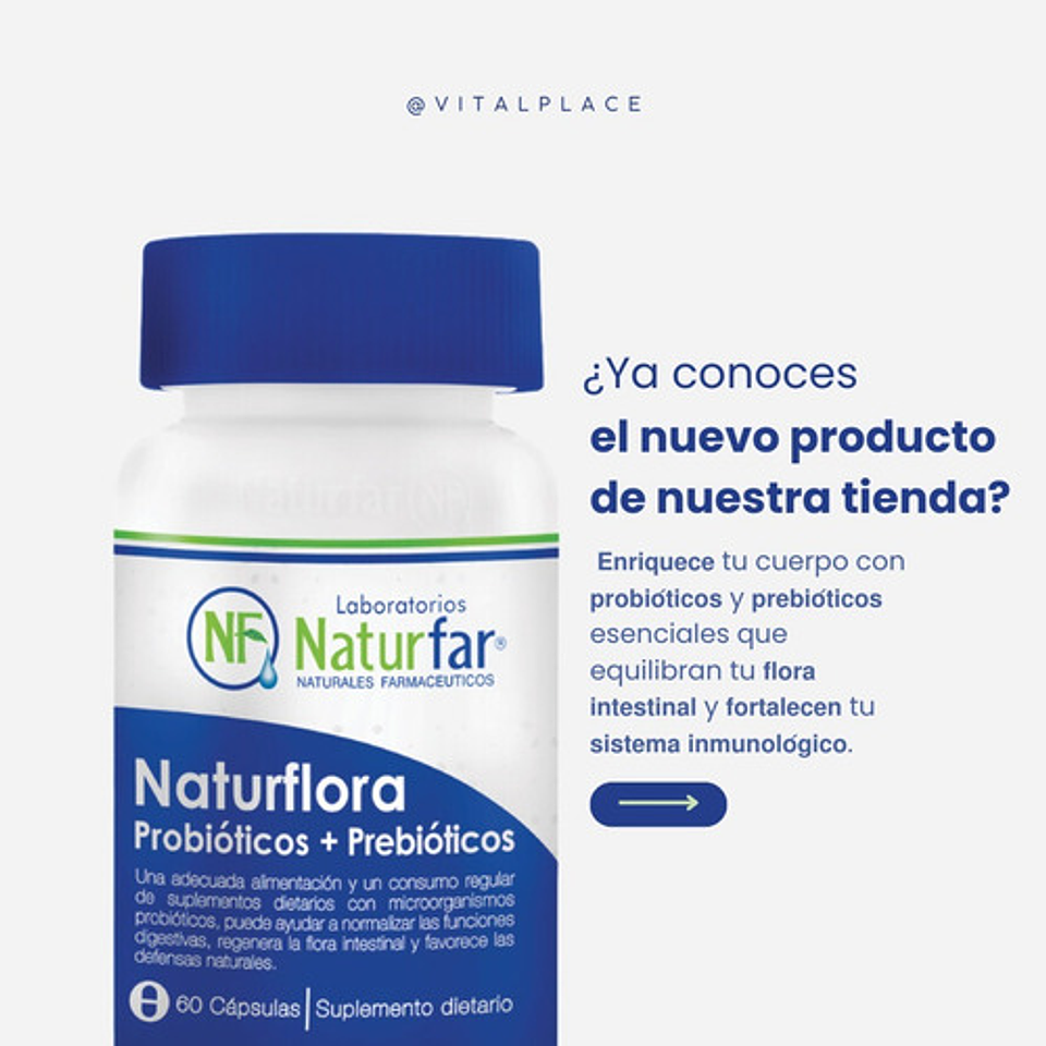 Naturflora Naturfar 60 Cápsulas Vainilla 3