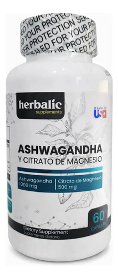 Ashwgandha Y Citrato De Magnesio X60 Cap Herbalic