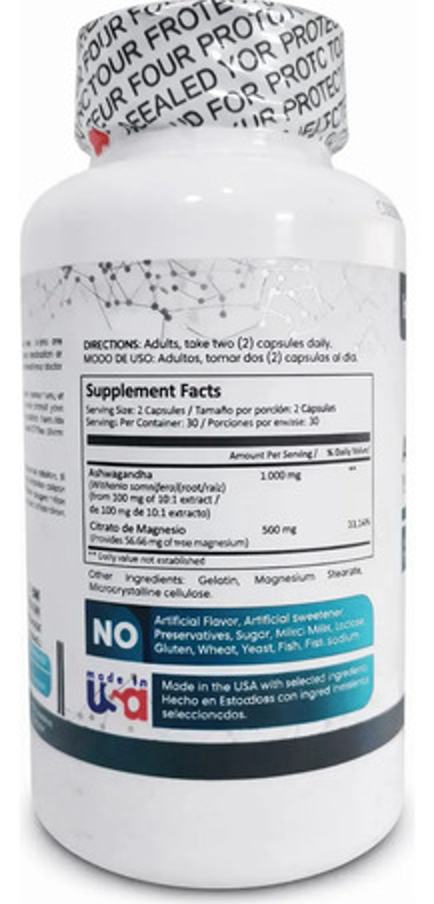 Ashwgandha Y Citrato De Magnesio X60 Cap Herbalic 3