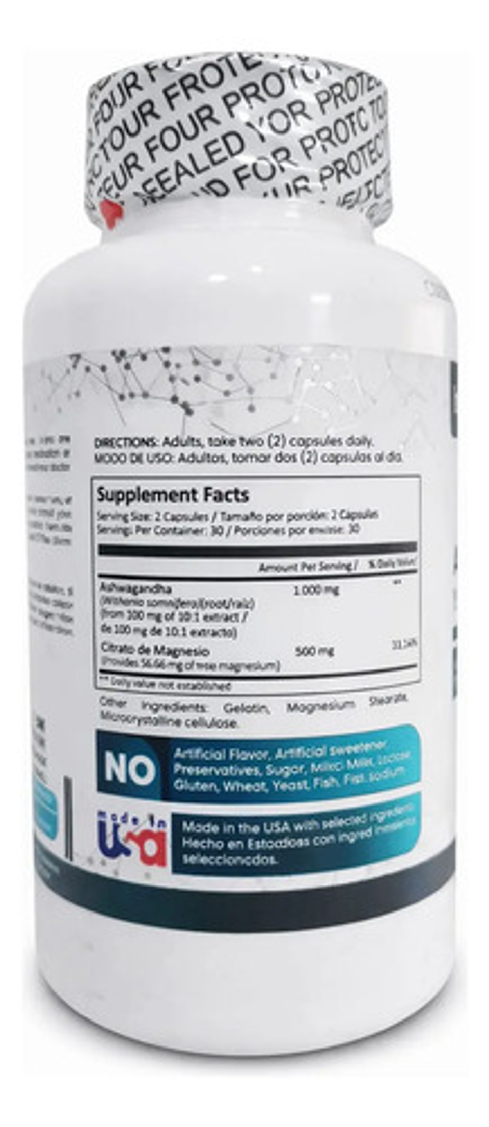 Ashwgandha Y Citrato De Magnesio X60 Cap Herbalic 3