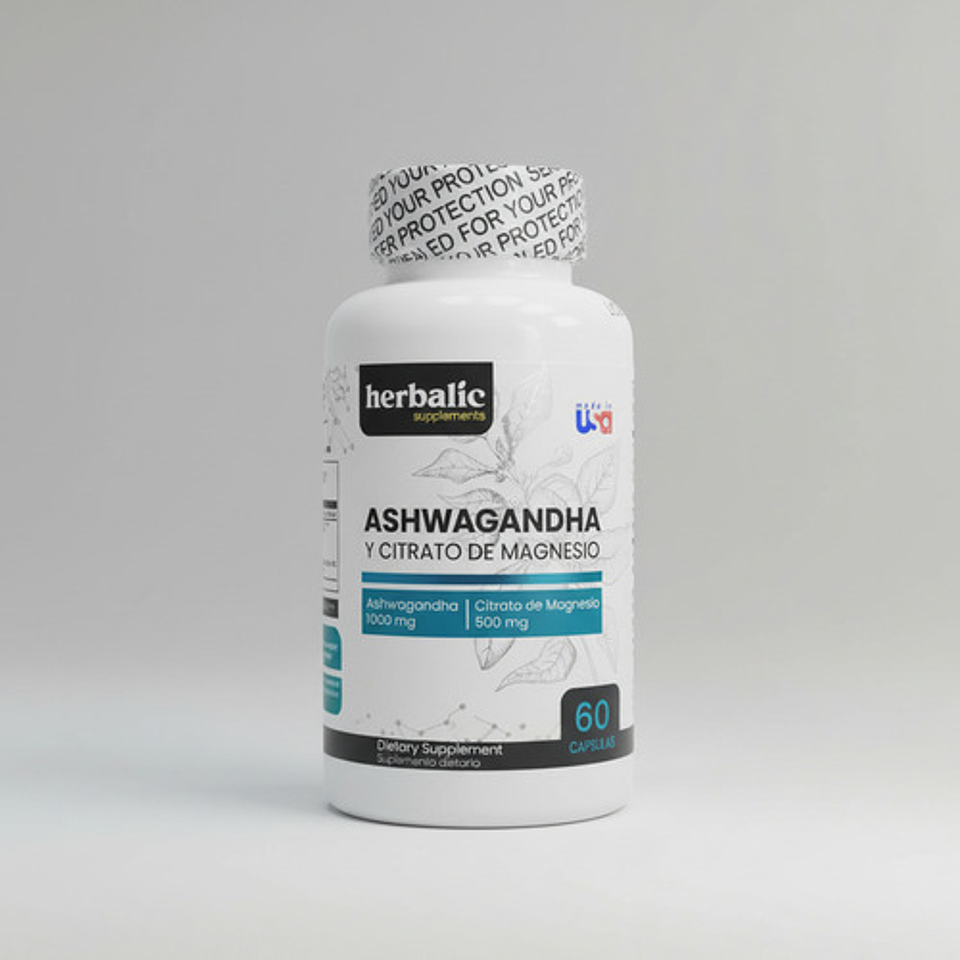 Ashwgandha Y Citrato De Magnesio X60 Cap Herbalic 6