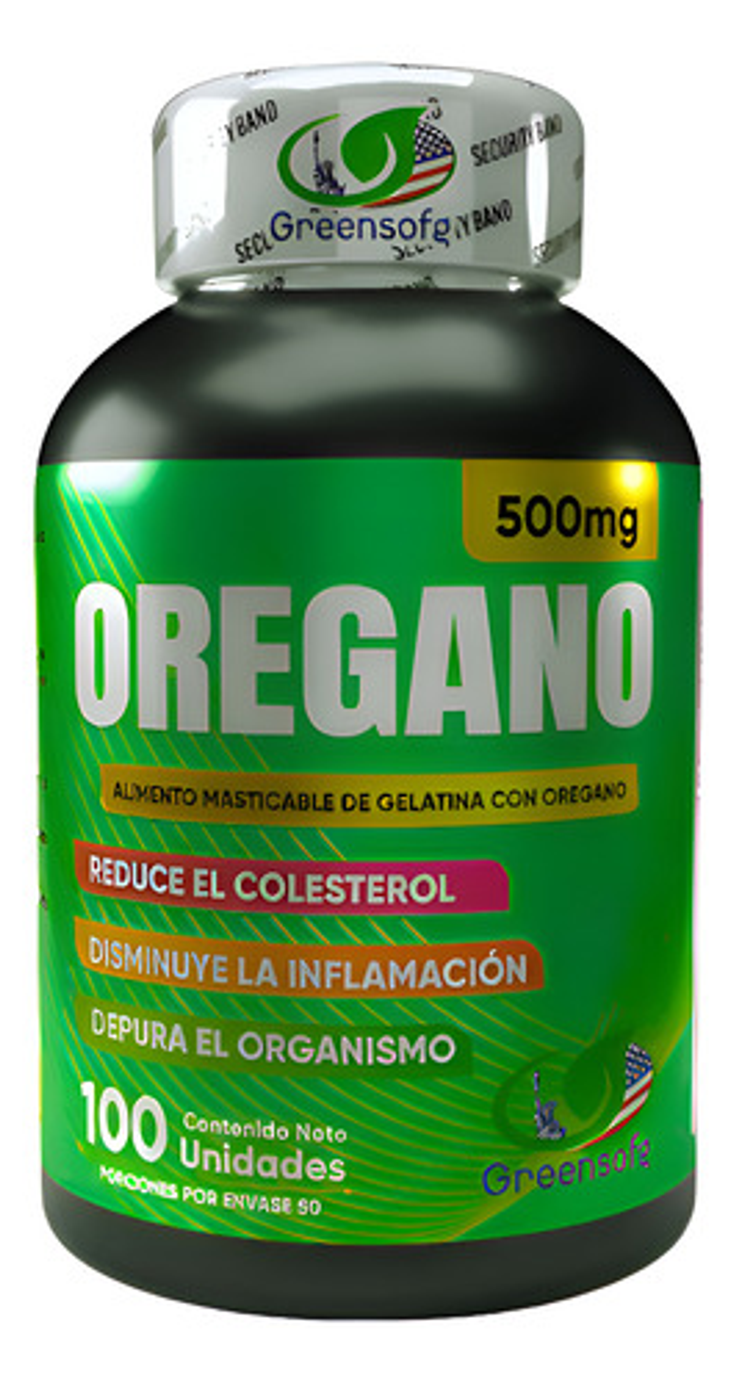 Aceite De Oregano Capsulas Americano Invima Natural Sin Sabor Greensofg 1