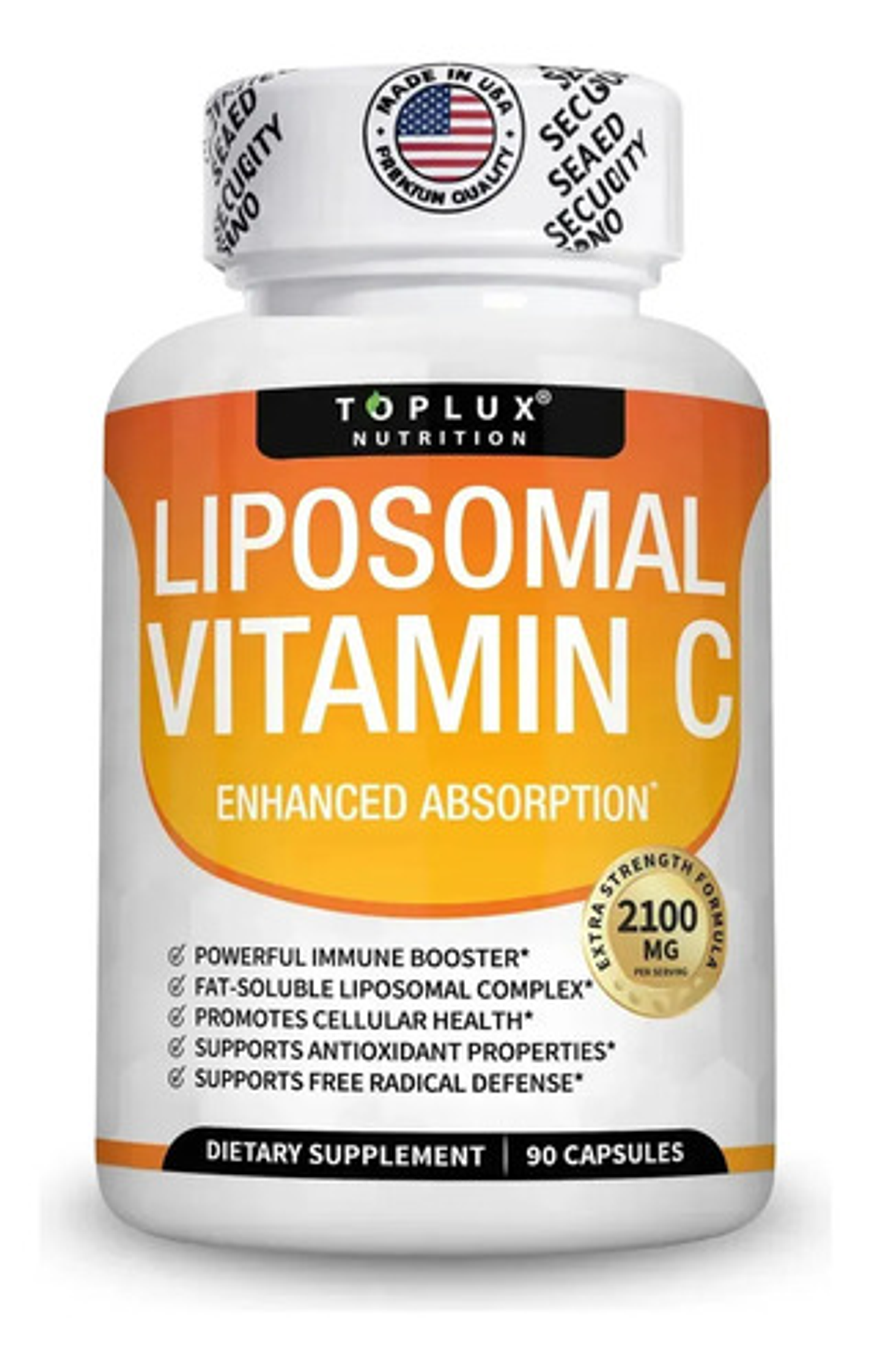Vitamina C Liposomal De 90 Capsulas Uñas, Piel, Cartilago Sin Sabor 1