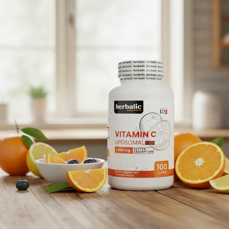 Vitamina C Liposomal Herbalic 1200mg 100 Cápsulas Mejor Abso 4