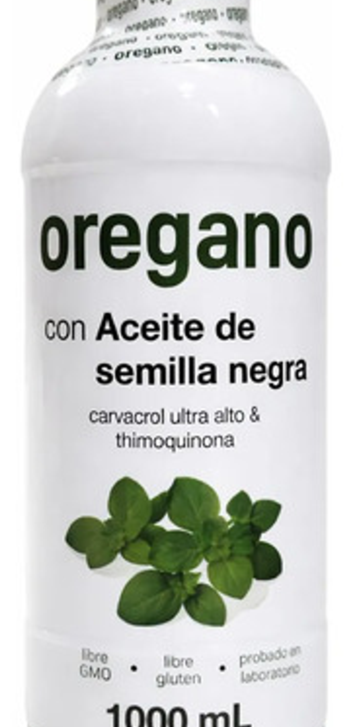 Aceite De Orégano Con Semilla Negra 1000 Ml Carvacrol Ultra 1