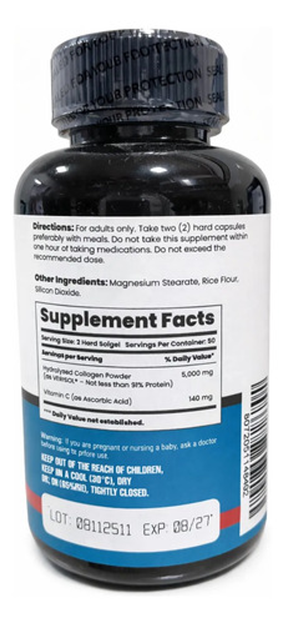 Colágeno Hidrolizado Con Vitamina C Natural Booster 5000mg 1 2